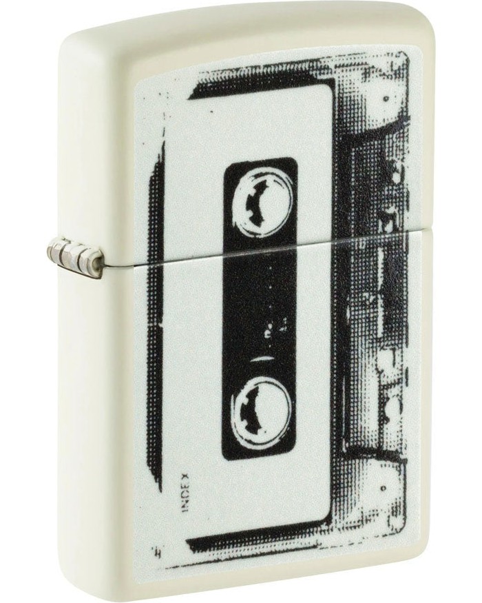   Zippo Glowing Cassette Tape Design - 