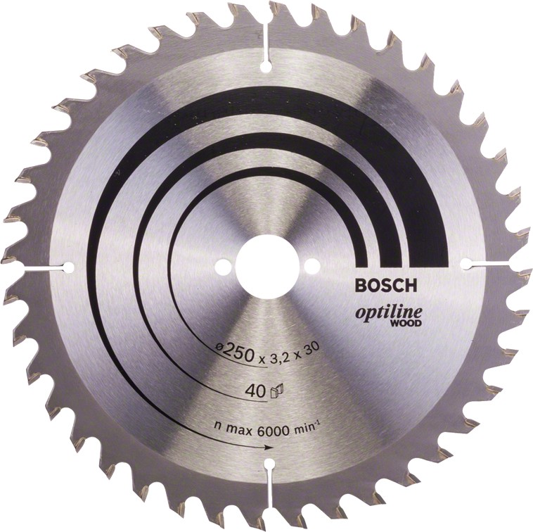     Bosch - ∅ 250 / 30 / 2.2 mm  40  80    Optiline Wood - 