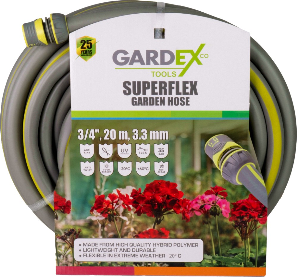   ∅ 3/4" Gardex - 20 - 50 m   Superflex - 