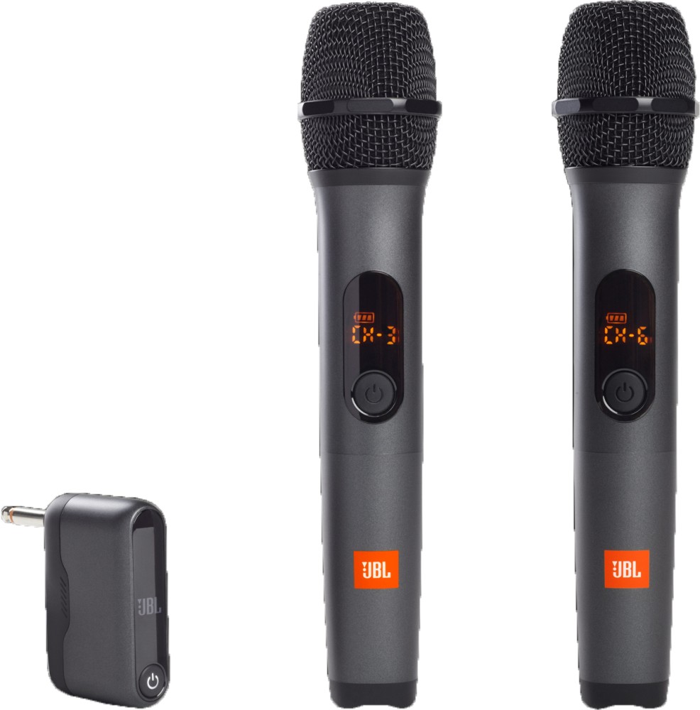 Безжични микрофони JBL Wireless Microphone Set Безжични микрофони JBL Wireless Microphone Set - 2 броя с приемник и сменяеми батерии -