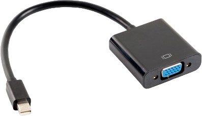 Адаптер Mini DisplayPort male към VGA female Lanberg Адаптер Mini DisplayPort male към VGA female Lanberg - 20 cm -