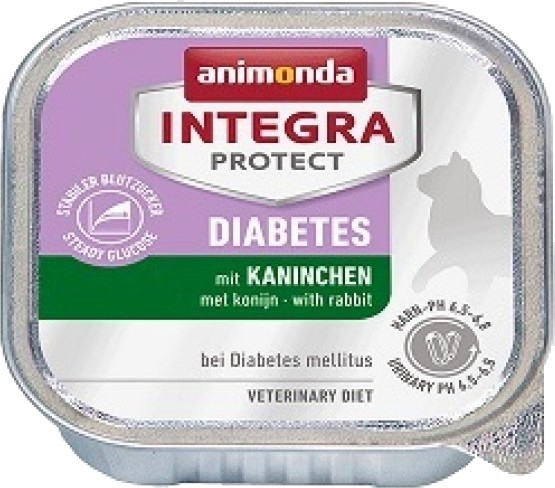 Пастет за котки с диабет Integra Protect Diabetes Пастет за котки с диабет Integra Protect Diabetes - 100 g, със заешко, в зряла възраст - продукт