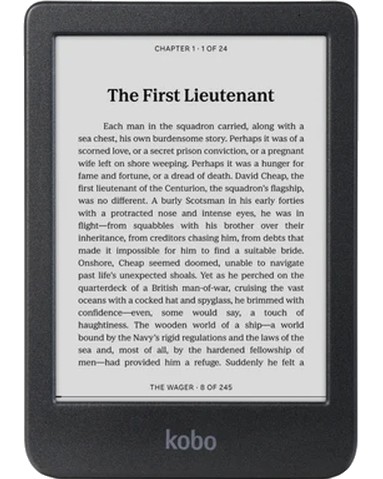 Четец за електронни книги Kobo Clara BW Четец за електронни книги Kobo Clara BW - 6", 1448 x 1072, 16 GB, USB-C -