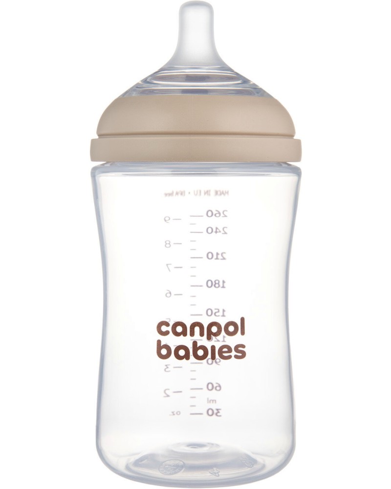������� ���� Canpol babies - 260 ml, �� ������� Natural Shape, 3+ � - ����