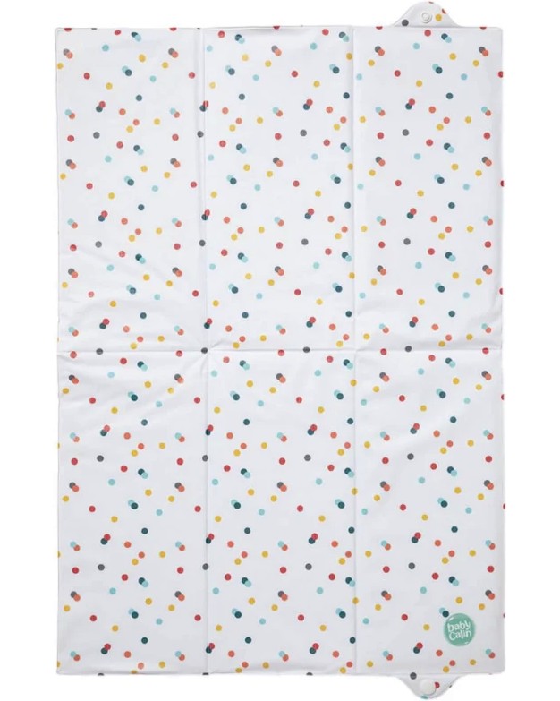 Подложка за преповиване BabyCalin NOMAD Polka Dots Подложка за преповиване BabyCalin NOMAD Polka Dots - 40 x 58 cm - продукт