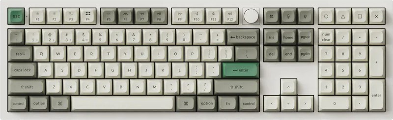�������� ��������� ������� ���������� Keychron Q6 Max - 100%, Bluetooth, USB-C, RGB ���������, ANSI Layout, Gateron Jupiter Red - 