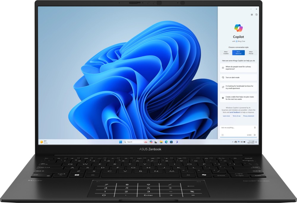 ������ ASUS Zenbook UM3406GA-QD008WNA - AMD Ryzen AI 7 445 2.00 GHz, 14'' OLED 1920 x 1200, 60 Hz, 32 GB RAM LPDDR5X, 1 TB SSD, Windows 11 Home - 