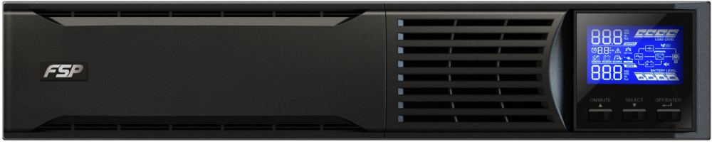    UPS FSP Champ Rack 2K - 2000 VA, 1800 W, OffLine, 4x 12V / 9Ah, LCD, 3x Schuko , 1x IEC C14 , USB, RS-232 - 