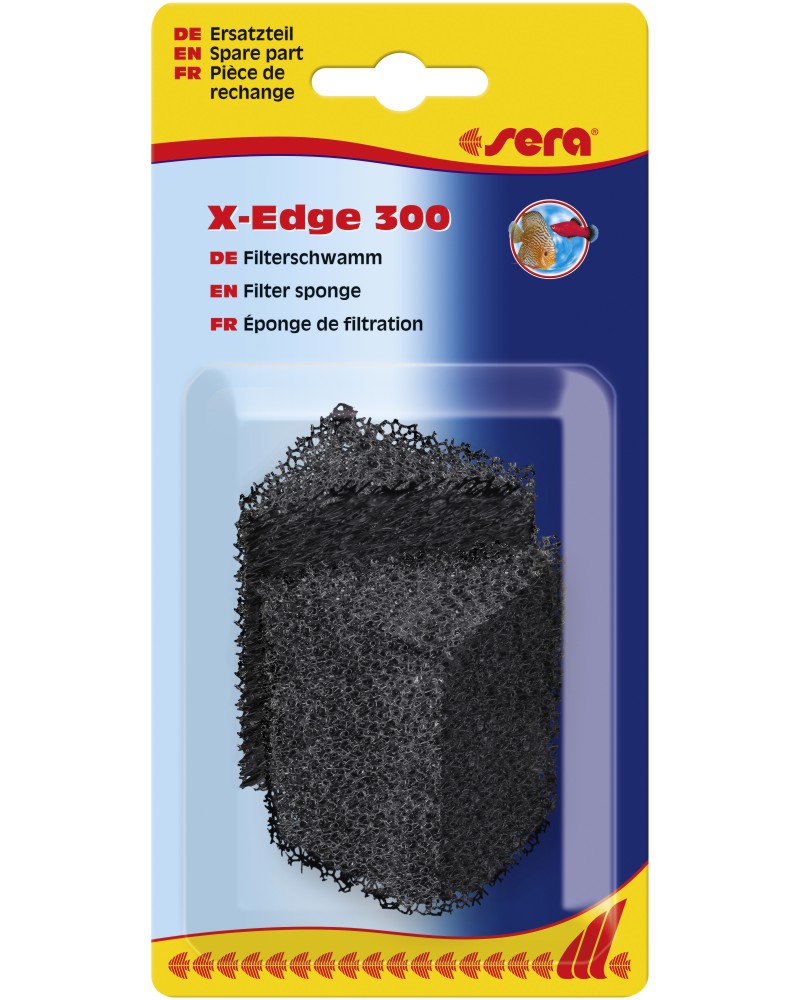 Резервни гъби за филтър sera Filter Sponge Резервни гъби за филтър sera Filter Sponge - 2 броя, за ъглов филтър X-Edge 300 - продукт