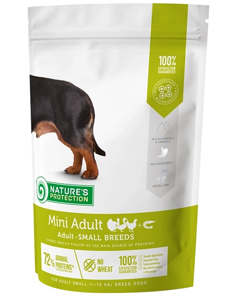 ���� ����� �� ������ NATURE'S PROTECTION Mini Adult - 0.5 ÷ 7.5 kg, � ����� ����, �� ������ � ����� ������, ��� 1 ������ - �����