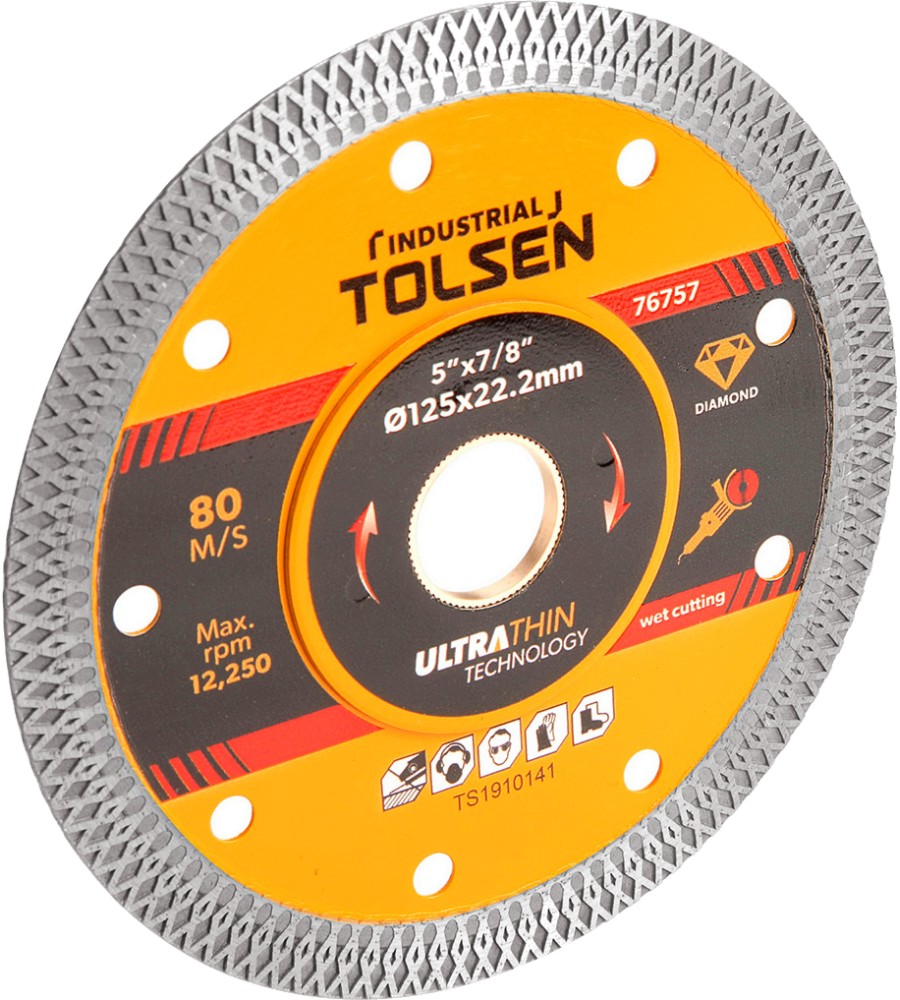      Tolsen - ∅ 125 / 1.2 / 22.2 mm   Ultraslim Longlife - 