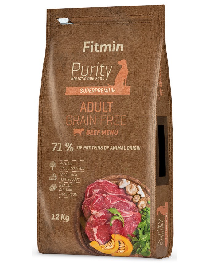 ���� ����� �� ������ Fitmin Superpremium Grain Free Adult - 12 kg, � �������, �� ������� Purity Holistic, � ����� ������� - �����