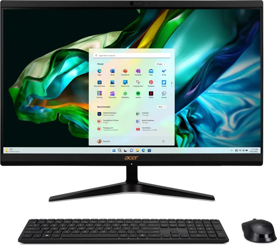 Настолен компютър Acer Aspire C27-1800 Настолен компютър Acer Aspire C27-1800 - Intel Core i5-1334U 3.4 GHz, 16 GB RAM DDR4, 1 TB SSD, No OS -