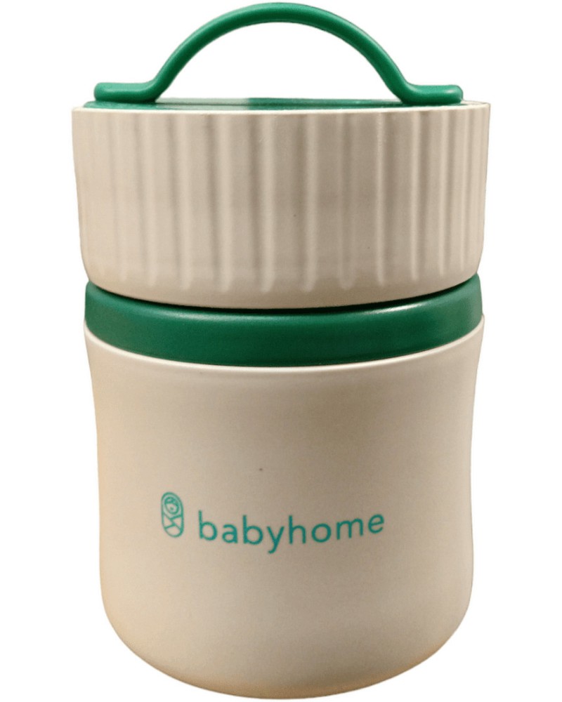 Термоконтейнер за храна Babyhome Термоконтейнер за храна Babyhome - 480 ml, със сгъваема лъжичка - продукт
