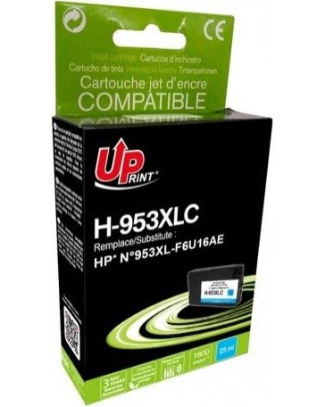 Касета с мастило за принтер UPrint H-953XL Cyan Касета с мастило за принтер UPrint H-953XL Cyan - 1800 страници -