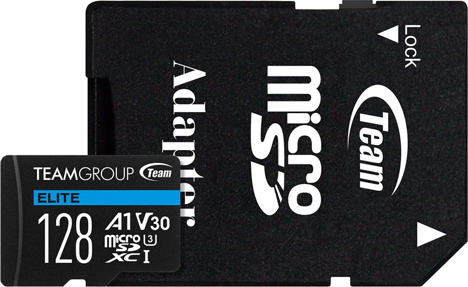 Micro SDXC ����� ����� 128 GB Team Group Elite - Class 10, UHS-I U3, V30, ��� SD ������� - 