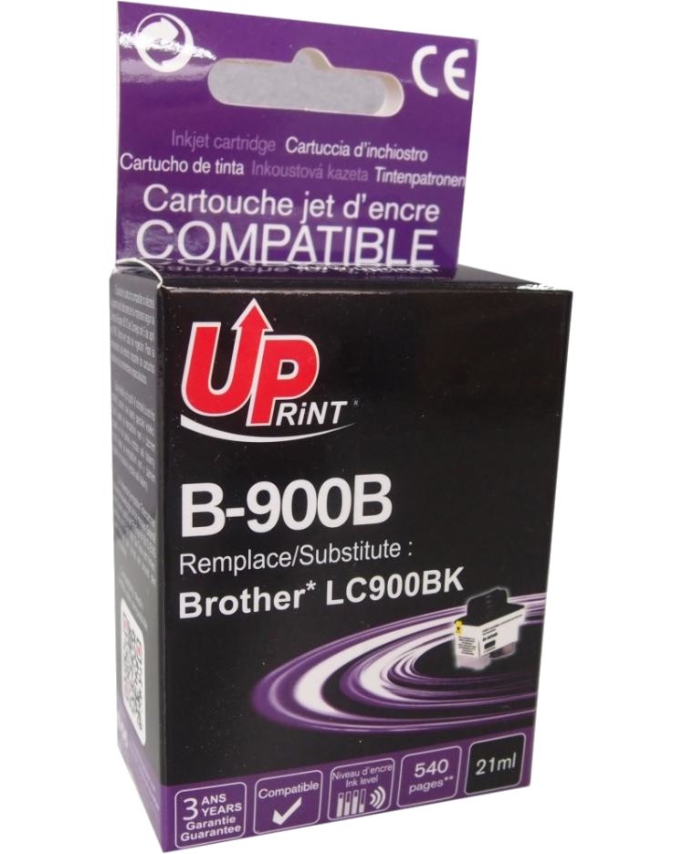 Касета с мастило за принтер UPrint B-900 Black Касета с мастило за принтер UPrint B-900 Black - 540 страници -