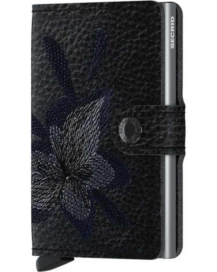 ���������� ������ �������� SECRID Stitch Magnolia Black - � RFID ������, �� ������� Miniwallet - 