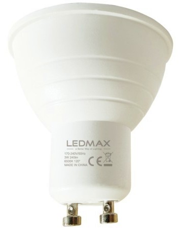 LED  LEDMAX GU10 3 W 6500K - 