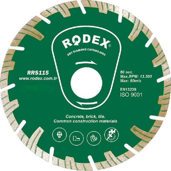      Rodex - ∅ 180 / 2.2 / 22.2 mm   Turbo - 