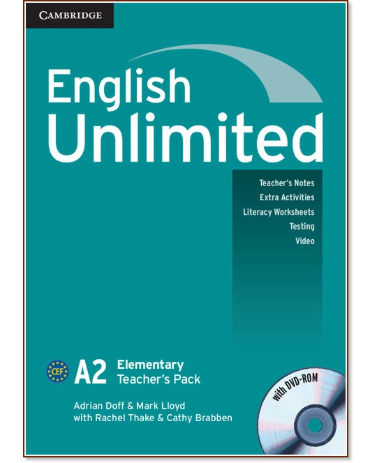 English Unlimited -  Elementary (A2):       + DVD-ROM - Adrian Doff, Mark Lloyd, Rachel Thake, Cathy Brabben -   