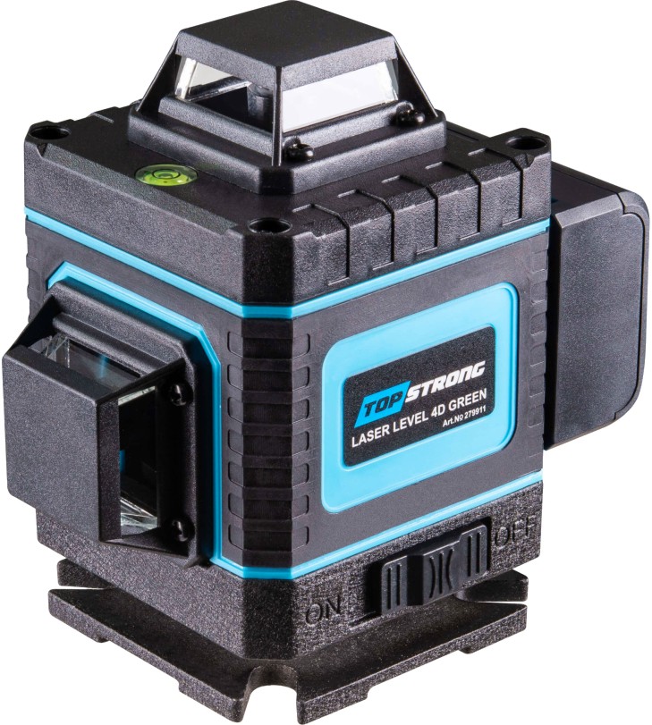 Акумулаторен лазерен нивелир Top Strong Акумулаторен лазерен нивелир Top Strong - С обхват 20 m, 2 батерии и аксесоари -
