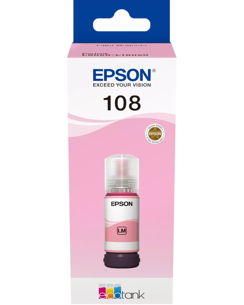 ������� �� ������� Epson 108 EcoTank Light Magenta - 7200 �������� - 