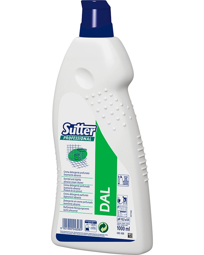 Крем препарат за баня и тоалетна Sutter Professional Dal Крем препарат за баня и тоалетна Sutter Professional Dal - 1 l - почистващ препарат