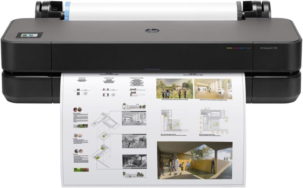 Мастиленоструен плотер HP DesignJet T230 Мастиленоструен плотер HP DesignJet T230 - 24", 2400 x 1200 dpi, 512 MB, Wi-Fi, USB, A4, A3, A2, A1 -