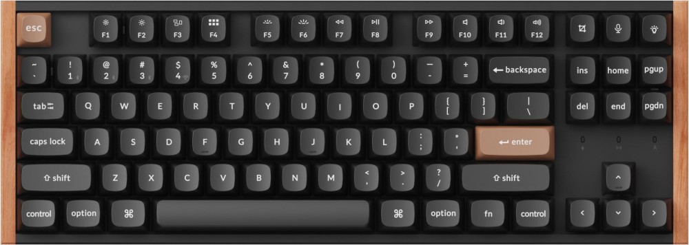 Безжична механична гейминг клавиатура Keychron K8 HE Special Editon Безжична механична гейминг клавиатура Keychron K8 HE Special Editon - 80%, Bluetooth, USB-C, ANSI Layout, RGB, Gateron Double-Rail Magnetic Nebula Switch -