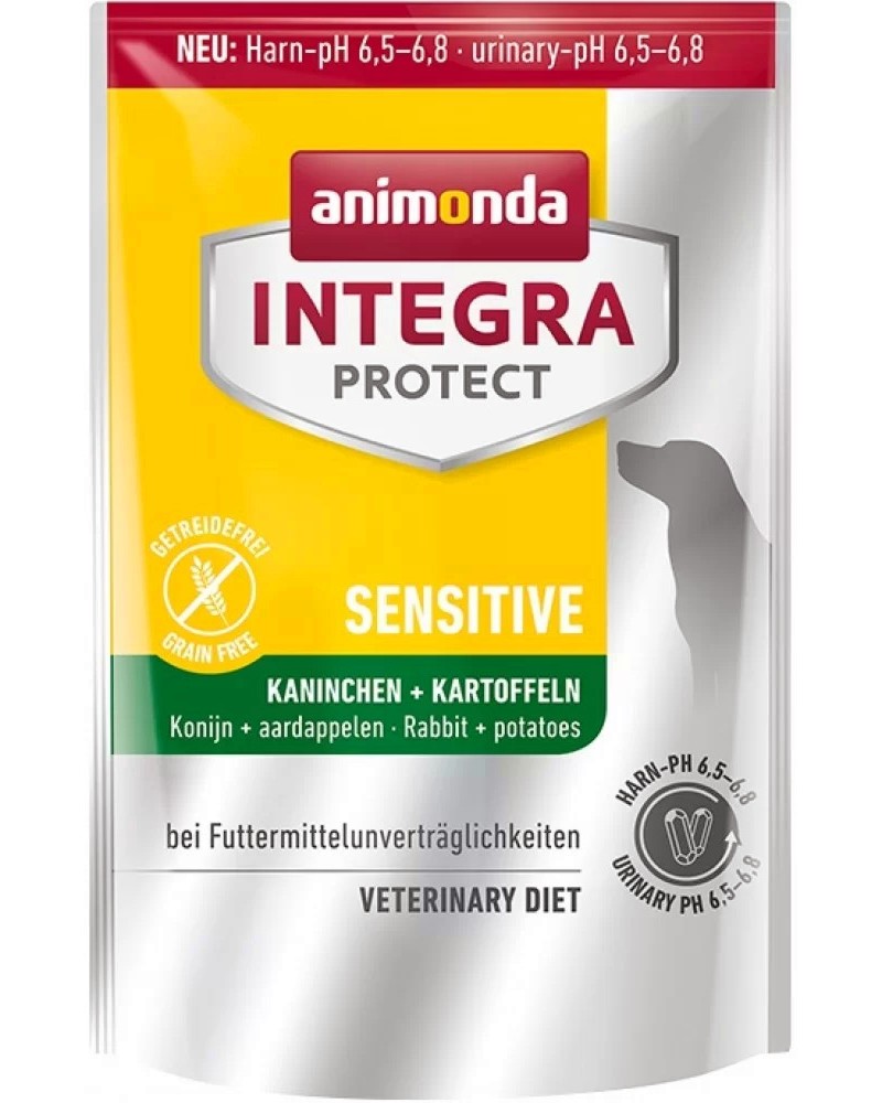 Суха храна за кучета с чувствително храносмилане Integra Protect Sensitive Суха храна за кучета с чувствително храносмилане Integra Protect Sensitive - 700 g, със заешко и картофи, в зряла възраст - храна