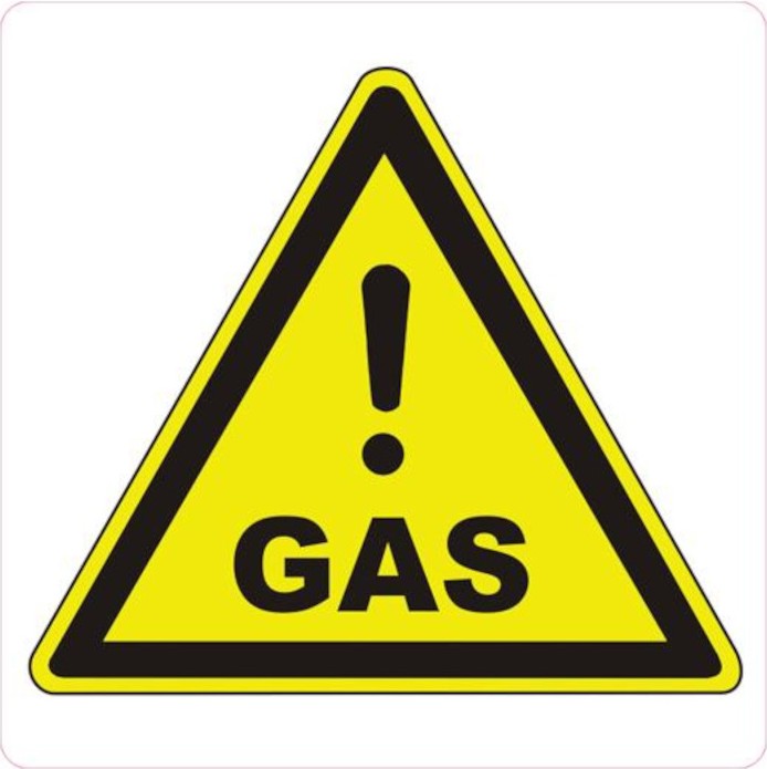 Самозалепваща пиктограма B-Max - Внимание газ Самозалепваща пиктограма B-Max - Внимание газ - 11.2 x 11.2 cm -