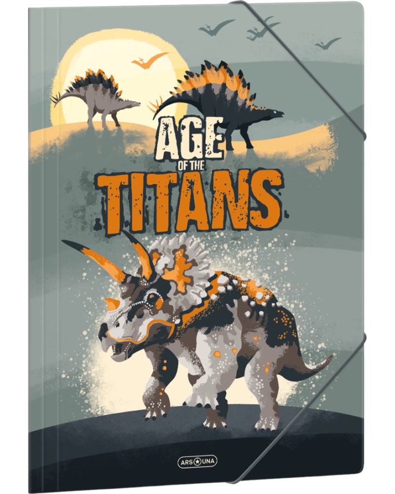 Папка с ластик Ars Una Папка с ластик Ars Una - За формат A4 от серията Age of the Titans -