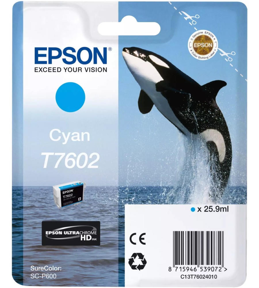    Epson T7602 Cyan - 25.9 ml - 