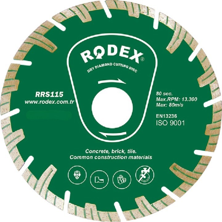      Rodex - ∅ 230 / 2.2 / 22.2 mm   Turbo - 