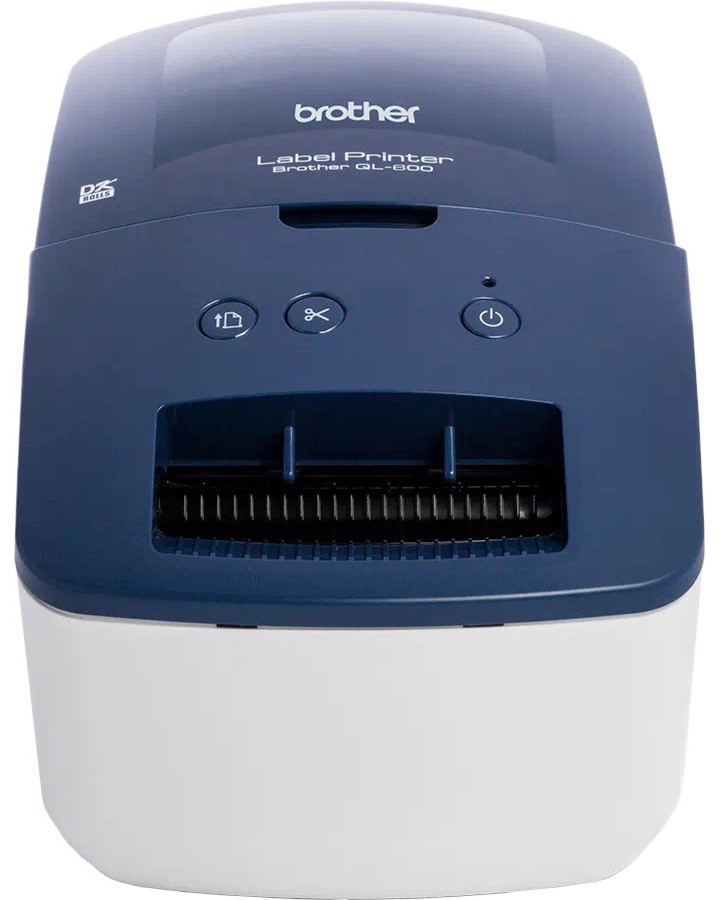 Етикетен принтер Brother QL-600b Етикетен принтер Brother QL-600b - 300 x 600 dpi, 71 mm/sec, USB 2.0, Wi-Fi -