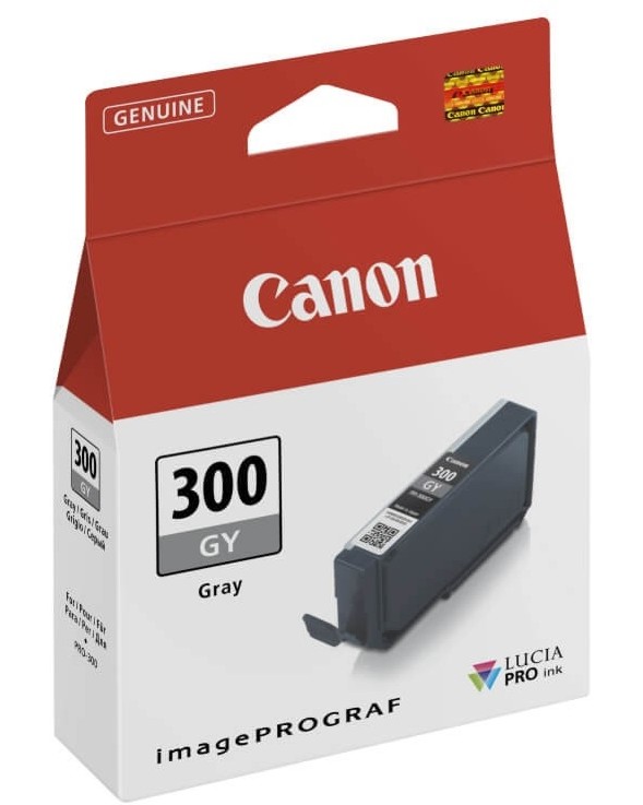 ������� �� ������� Canon PFI-300 Gray - 236 ������ 10 x 15 cm, 44 ������ ������ A3+ - 