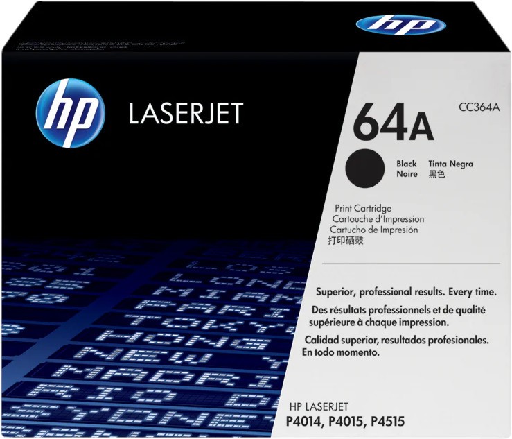 Тонер касета HP 64A Black Тонер касета HP 64A Black - 10000 страници -