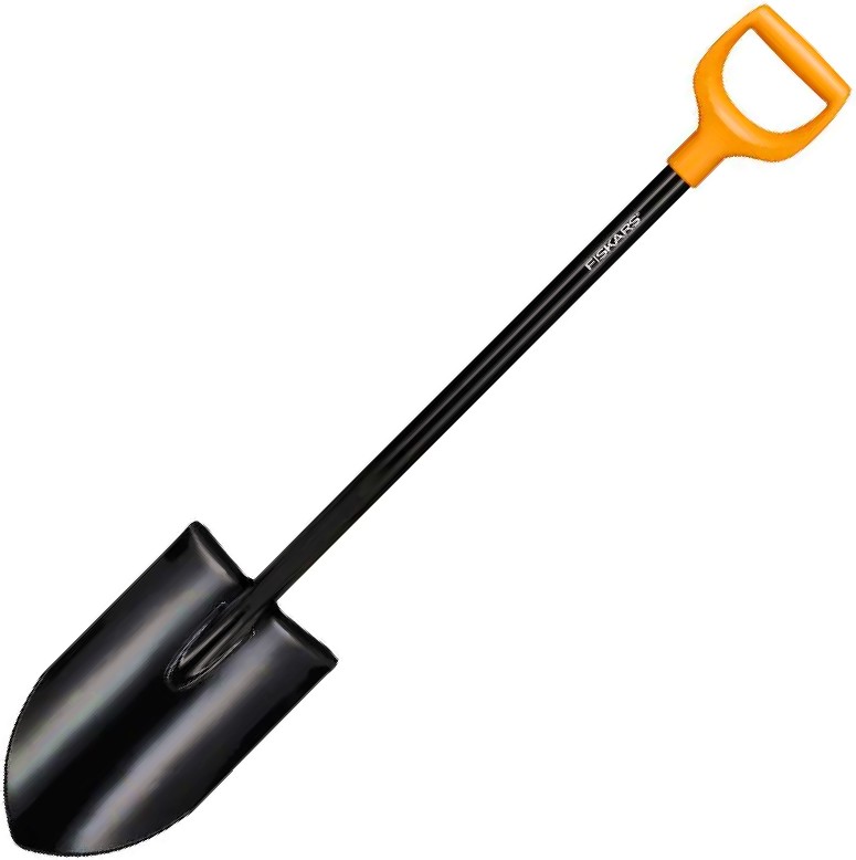 Лопата със заострен връх Fiskars XL Лопата със заострен връх Fiskars XL - Със стоманена дръжка от серията Solid -