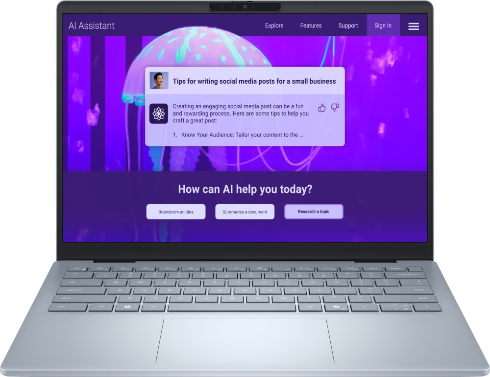 ������ Dell 14 Plus DB14250 - Intel Core Ultra 7 258V 2.2 GHz, 14" IPS 2560 x 1600, 60 Hz, 32 GB RAM LPDDR5X, 1 �B SSD, Windows 11 Home - 