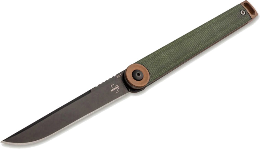   Boker Kaizen Green Canvas Micarta -   Plus - 