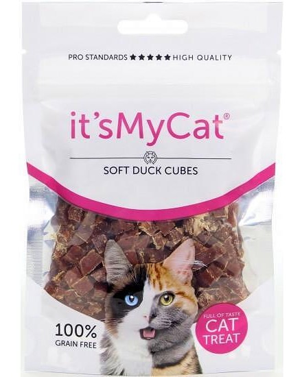Лакомства за котки Its My Cat Soft Cubes Лакомства за котки Its My Cat Soft Cubes - 50 g, с патешко - храна