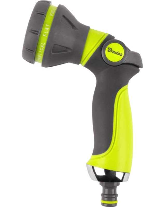 Пистолет за поливане с 8 функции Bradas Ergonomic Пистолет за поливане с 8 функции Bradas Ergonomic - От серията Lime Line -