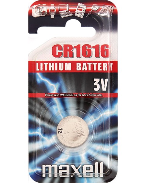 Бутонна батерия CR1616 - Литиева 3V - 1 брой - батерия
