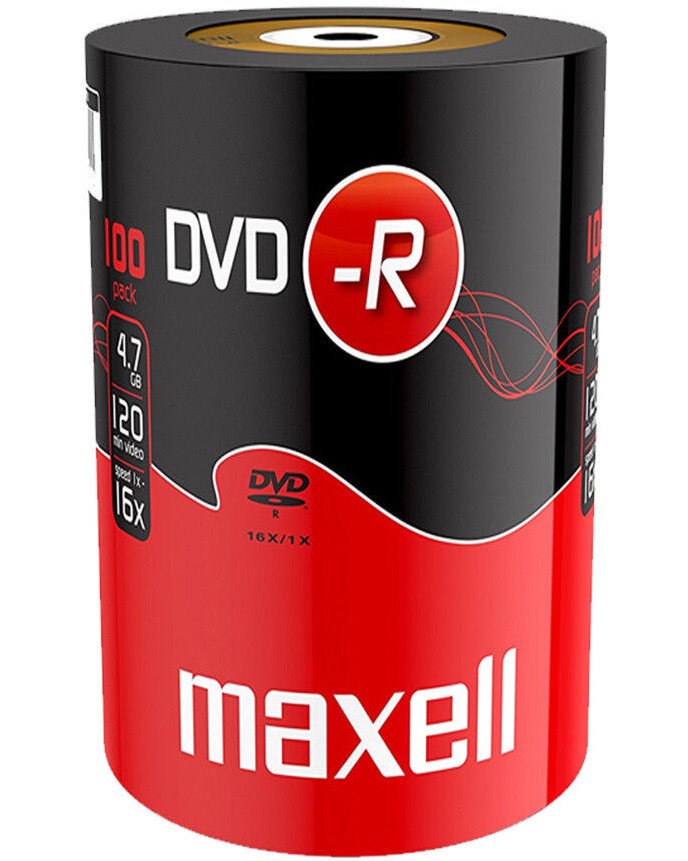 DVD-R Maxell 4.7 GB - 100       16x - 