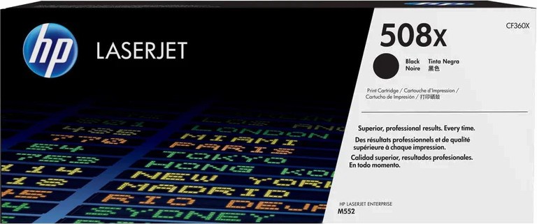 Тонер касета HP 508X Black Тонер касета HP 508X Black - 12500 страници -