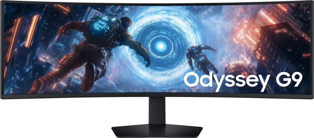  Samsung Odyssey G9 LS49FG910 - 49", VA, 144 Hz, 16:9, 5120 x 1440, 1 ms, 2 x HDMI, DisplayPort, 2 x USB-A, AMD FreeSync Premium Pro - 