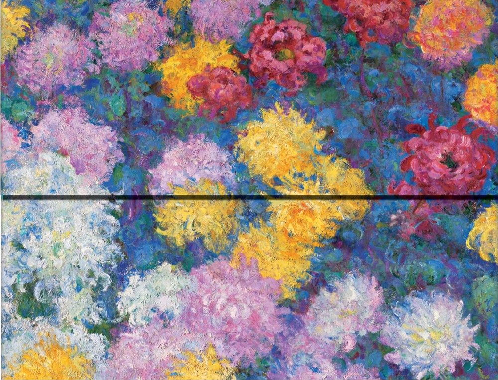 Папка за документи Paperblanks Monet Chrysanthemums Папка за документи Paperblanks Monet Chrysanthemums - За формат A4 -