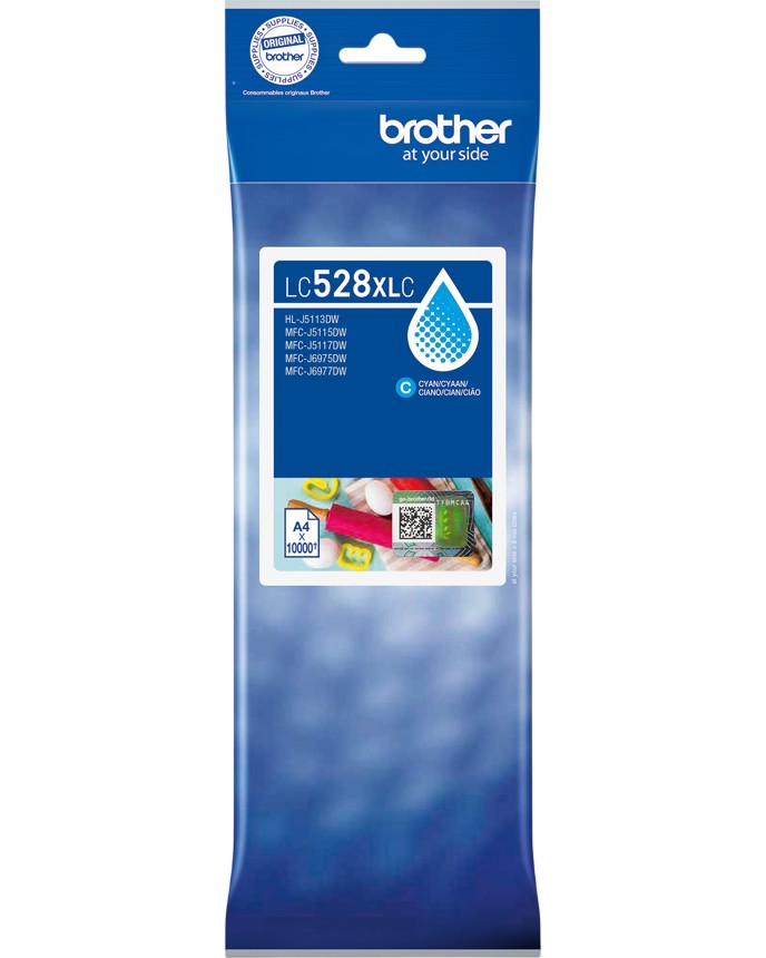 Касета с мастило за принтер Brother LC-528XL Cyan Касета с мастило за принтер Brother LC-528XL Cyan - 10000 страници -