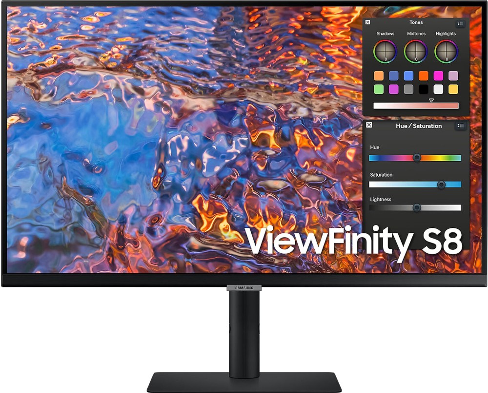 Монитор Samsung ViewFinity S8 27B800 Монитор Samsung ViewFinity S8 27B800 - 27", IPS, 60 Hz, 16:9, 3840 x 2160, 5 ms, HDMI, DisplayPort, USB-C, DisplayHDR 400 -